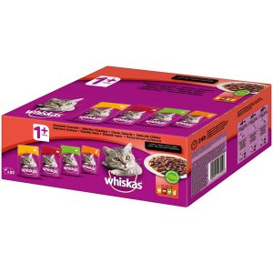 Whiskas Adult 1+ Klassische Auswahl in Sauce 80x100g