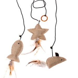 Karlie Katzenspielzeug Twinies mit Federn und Katzenminze