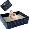 BDDE Tragbare Katzentoilette,Faltbare Katzentoilette,wasserdichte Katzentoilette,Katzentoilette für Park Indoor Outdoor Reise Camping Heimgebrauch,Leicht zu Reinigen,Tragen und Speichern