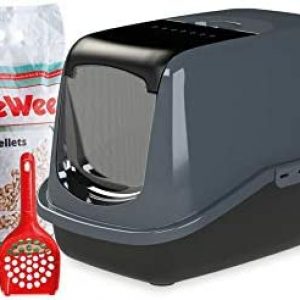 PeeWee EcoHus - Katzentoilette - Starter-Paket Schwarz