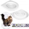 4BIG.fun Katzen WC-Sitz Toiletten Training System Katzentoilette Katzenklo Toilettensitz Trainingssystem zum eingewöhnen Ihrer Katze an das WC