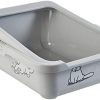 Simon's Cat, Katzentoilette mit Rand L: 43 cm B: 32 cm H: 16 cm grau