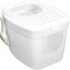 PETGARD Katzentoilette Katzenklo mit Einstieg vorne und Oben 54 x 44 x 41 cm Weiß