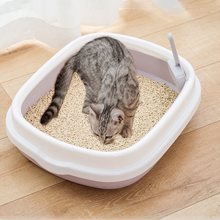 open top cat litter tray pan 
