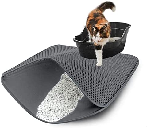 Unizoo Katzenstreu Katzenklo Matte Katzenstreumatte Katzentoilette Katzenmatte Streumatte Katzenklomatten Katzenklomatte Unizoo Katzenstreu Katzenklo Matte Katzenstreumatte Katzentoilette Katzenmatte Streumatte Katzenklomatten Katzenklomatte Kratzbaum groß, 30x30 cm, Grau