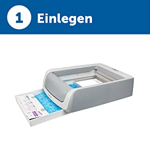petsafe scoopfree, selbstreinigende katzentoilette, silikat katzenstreu, katzenklo elektrisch