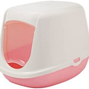 Katzentoilette "DUCHESSE" sweet blau / weiß 44,5 x 35,5 x 32 cm