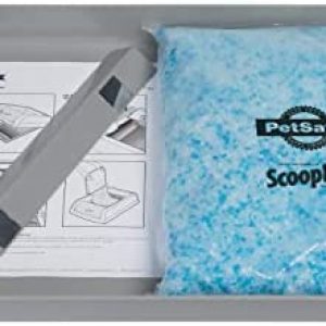 PetSafe ScoopFree wiederverwendbar Katzentoilette mit Premium Blau Nicht-klumpend Kristall Katzenstreu