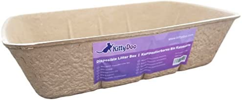 KittyDoo Katzenklo, Praktische und Zuverlässige Katzentoilette aus Karton - Kratzfest, KittyDoo Katzenklo, Praktische und Zuverlässige Katzentoilette aus Karton - Kratzfest, Wasserdicht, Hygienisch, Geruchsarm, Atmungsaktiv, Recyclebar - (1er-Pack)