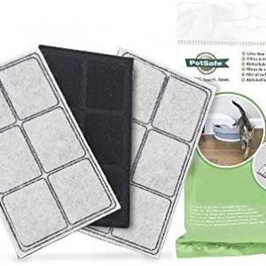 PetSafe Ersatz-Aktivkohlefilter für PetSafe Simply Clean Katzentoilette, Aktivkohlefilter für Geruchskontrolle, Zum Gebrauch mit der selbstreinigenden Katzentoilette Simply Clean, 3-er Pack