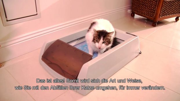 ScoopFree® selbstreinigende Katzentoiletten DE untertitelsubtitles