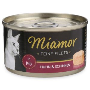 Miamor Feine Filets in Jelly Huhn und Schinken 100g Dose 48x100g