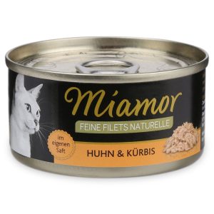 Miamor Feine Filets Naturelle Huhn und Kürbis 48x80g