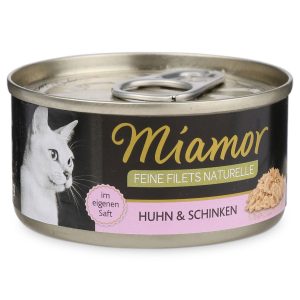 Miamor Feine Filets Naturelle Huhn und Schinken 80g Dose 48x80g