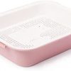 4BIG.fun Erste Katzentoilette - für Katzenbabys, Junge Katzen - Tray Schalentoilette Katzenklo Kätzchen WC Reinigungssieb Rosa