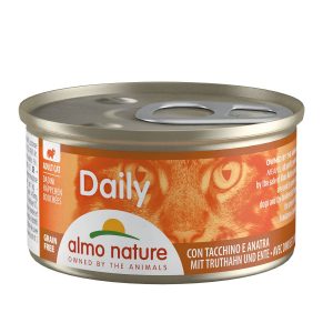 Almo Nature Daily Menü Cat Häppchen mit Truthahn und Ente 24x85g
