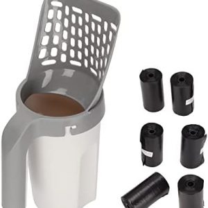 AMONIDA Katzentoilette zur universellen Reinigung, abnehmbare und integrierte PP-Toilette