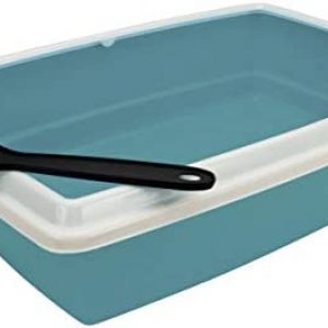 Agrobiothers Katzentoilette mit Rand und Schaufel 44 x 34 x 11 cm für Katzen