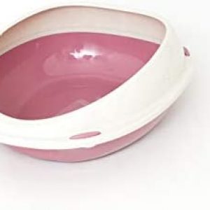 BIANCHERIAWEB Katzentoilette Oval 45x36x15,5cm Modell 700088 Farbe Rosa