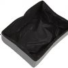 Betued Einfach zu reinigende Stofftoilette Faltbare Katzentoilette mit klarem Futter für Outdoor-Camping Grau