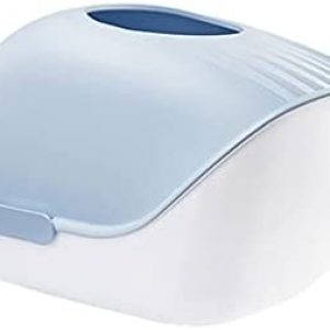 C-place Katzenklo Big Whale Cat Wurf Box Splash-Proof Top-Einstieg Voll Halbgeschlossene Katze Toilette Katze Cat Supplies Flip Cover Design Kann Dual verwenden Katzenklo mit Deckel
