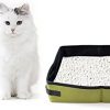 Esenlong Faltbare Katzentoilette, faltbare Katzentoilette, tragbare Katzentoilette, weiche wasserdichte Haustiertoilette für Zuhause im Freien