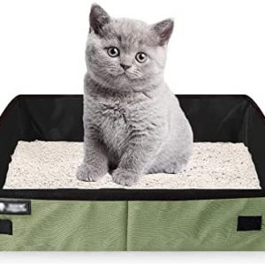 Faltbare Katzentoilette, Katzen Katzenklo, Große Katzentoilette, Faltbare Tragbare Katzentoilette, Kitty Katzenklo, für Reisen im Freien mit Haustieren