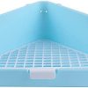 GOLDEAL Kaninchenkäfig Katzentoilette Ecktoilette Töpfchentrainer, für Kaninchen Erwachsene Meerschweinchen Frettchen Kleintiere (blau)