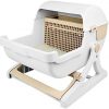 HJXX Katzenklo Kreative halbgeschlossene Katzentoilette Persönlichkeit Große Katzentoilette Startseite Outdoor Katzentoilette Heimtierbedarf Cat Litter Box