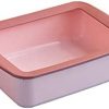 HJXX Katzenklo Quadratische Katze Wurf Box Halbschloss Katze Wurf Box Splash-Proof Große Katze Poop Box Offene Tablett Katze Toilette Kitty Supplies Cat Litter Box (Color : B)