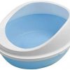 HONGFEISHANGMAO Katzenkiste Katzentoilette Anti-Spritz voll halbgeschlossen Katzentoilette Katzenzubehör 40 * 35 * 19cm Katzenmöbel (Color : Blue)