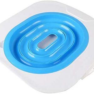 Jlxl Katze Toilette Ausbildung Sitz Katzentoilette, Katze Katzenklo Schrank Ausbildung Kit System (Blau)