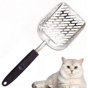 KOUHA Katzenstreu Schaufel Katzenstreuschaufel Aus Aluminiumlegierung Katzenklo Schaufel füR Haustier Katzen Hunde