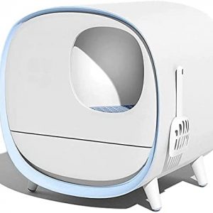 Katzentoilette Automatische Selbstreinigende Katzentoilette Vollständig geschlossener elektrischer Reiniger Intelligente Katzentoilette mit Deodorant für Katzengewicht und -reinigung,Rosa,Gigh End
