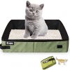 Katzentoilette ,Faltbare Tragbare Katzentoilette ,Faltbare Katzentoilette , leicht zu Reinigen, Tragen und Speichern ,Wasserdicht ,für Indoor Outdoor Reise Verwenden