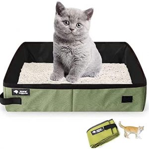 Katzentoilette ,Faltbare Tragbare Katzentoilette ,Faltbare Katzentoilette , leicht zu Reinigen, Tragen und Speichern ,Wasserdicht ,für Indoor Outdoor Reise Verwenden