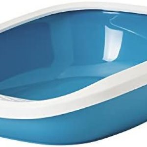 Katzentoilette "Gizmo Medium" blau / weiß 44 x 35,5 x 12,5 cm