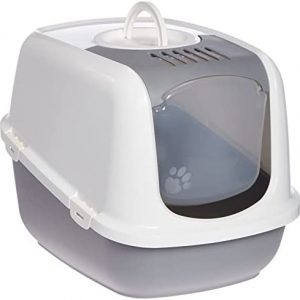 Katzentoilette "NESTOR JUMBO" grau 66,5 x 48,5 x 46,5 cm