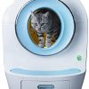 Katzentoilette für den Außenbereich, SMART CAT SMART Katze, elektrisch, großes Kugellager, geräuscharmer Katzentoilette, 9 l, Fassungsvermögen Katzenstreu, geeignet für Katzen zu mir