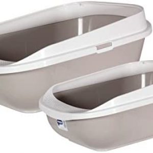 Katzentoilette mit Rand L: 57 cm B: 43 cm H: 25.5 cm, Farblich Gemischt