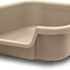 Kitty Go Here Katzentoilette Senior für Kätzchen, die nicht mit einer traditionellen Katzentoilette umgehen können, (50,8 x 38,1 x 12,7 cm, Beige)