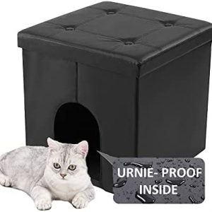MEEXPAWS Katzenschrank XXL , Katzenklo Schrank, großer Platz, wasserdicht im Inneren, leicht zu reinigen, einfache Montage, Geruchskontrolle