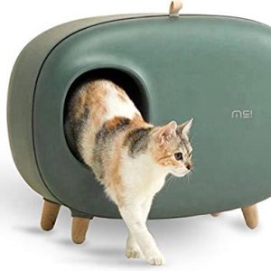 MakeSure Katzentoilette mit Schublade - Grün - 60 x 38 x 45 cm - Design