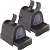 PETGARD 2er-Set Katzen-Klo mit Schublade - Tier-Toilette mit Klappe - Hauben-Toilette - Haustier-Klo - Katzen-Toilette mit Schaufel - Schwarz