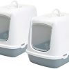 PETGARD 2er Sparpack Katzentoilette Haubentoilette Oscar mit gratis Spielzeug