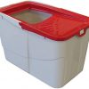 PETGARD Katzen-Klo Sofia Open - Tier-Toilette mit Einstieg von Oben - Tier-Klo - Haustier-Klo 58 x 39 x 38,5 cm - Katzen-Toilette Rot