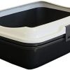 PETGARD Katzentoilette Katzenklo Denver mit Rand und eingebautem Sieb
