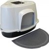 PETGARD Sparpack XXL Katzentoilette Orlando Corner für große Katzen inkl. halbrunde Streumatte