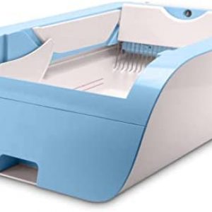 PETech® Katzenklo Selbstreinigend - Selbstreinigende Katzentoilette (Blau)