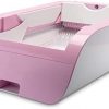 PETech® Katzenklo Selbstreinigend - Selbstreinigende Katzentoilette (Pink)